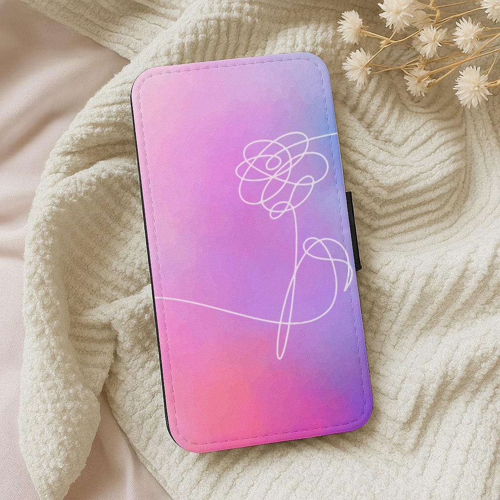 BTS Flower Pattern - K Pop Wallet Phone Case