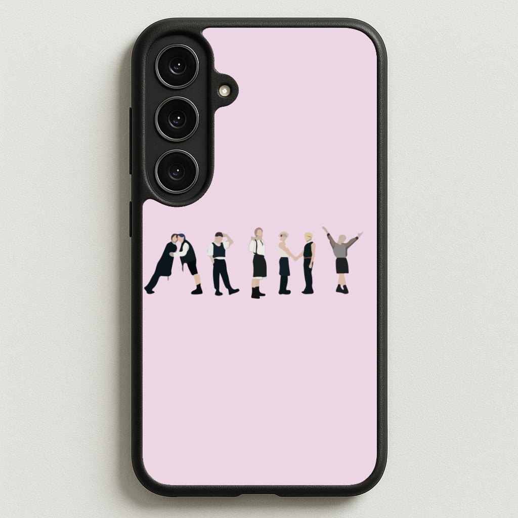 K-Pop Band Army Members Phone Case for Galaxy S25FE