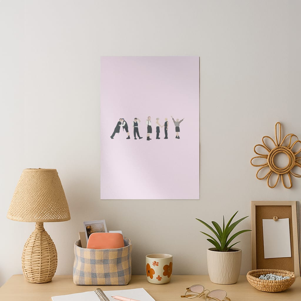 K-Pop Band Army Members Art Print