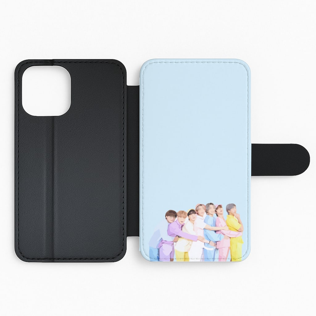 Colourful K-Pop Band Band Flip Phone Case