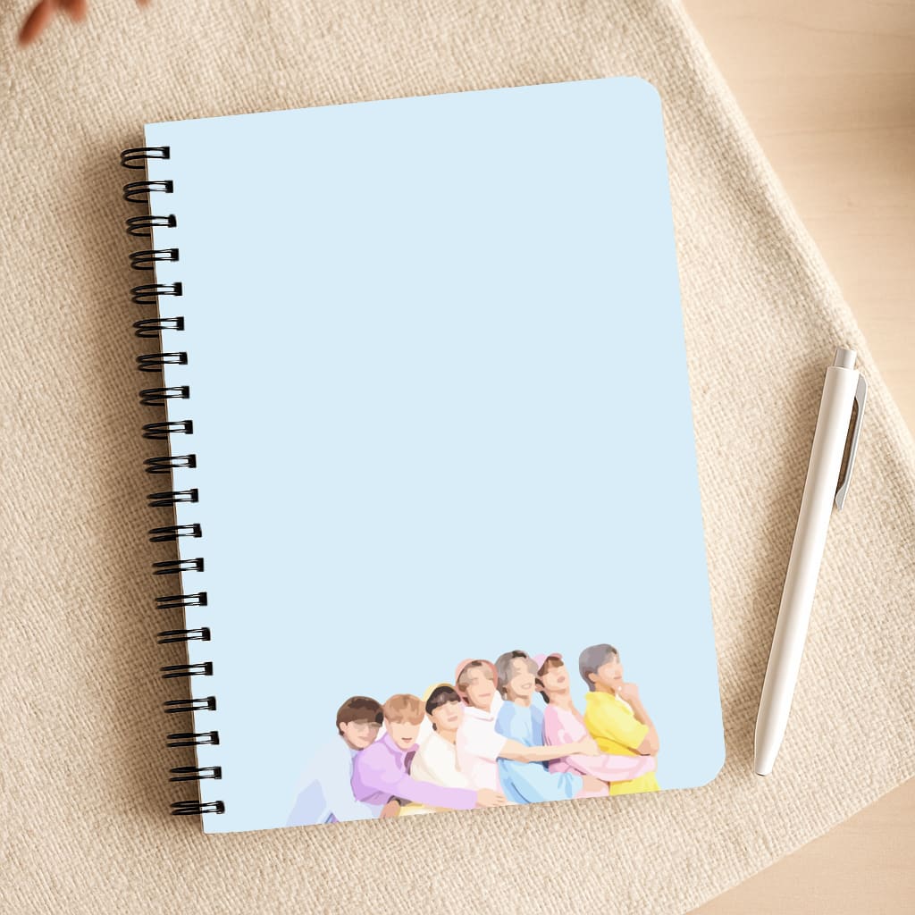 Colourful K-Pop Band Band Notepad