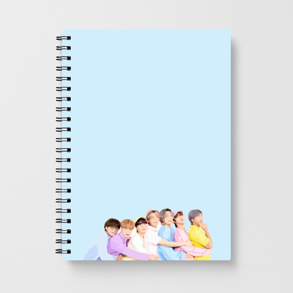 Colourful BTS Band Notebook
