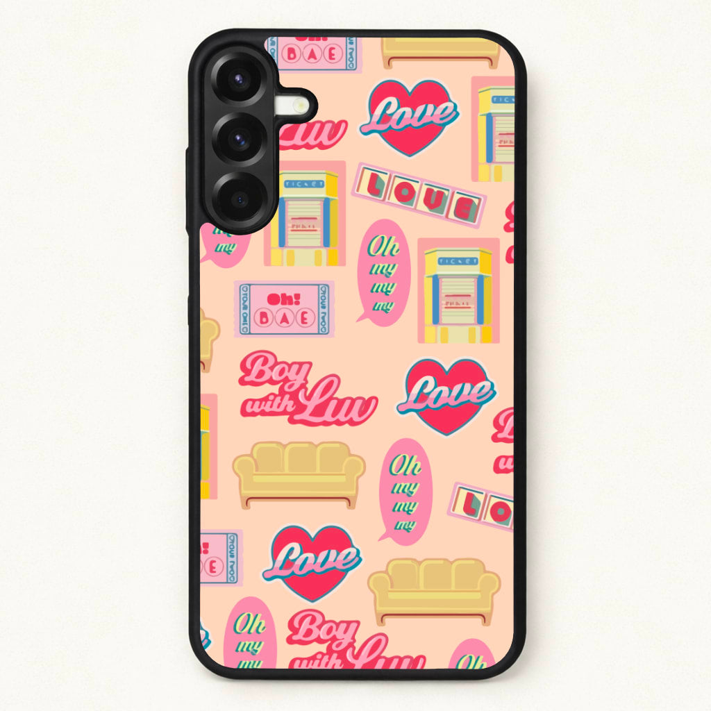 K-Pop Band Icon Pattern Phone Case for Galaxy A57