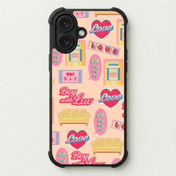K-Pop Band Icon Pattern Phone Case — Bumper case