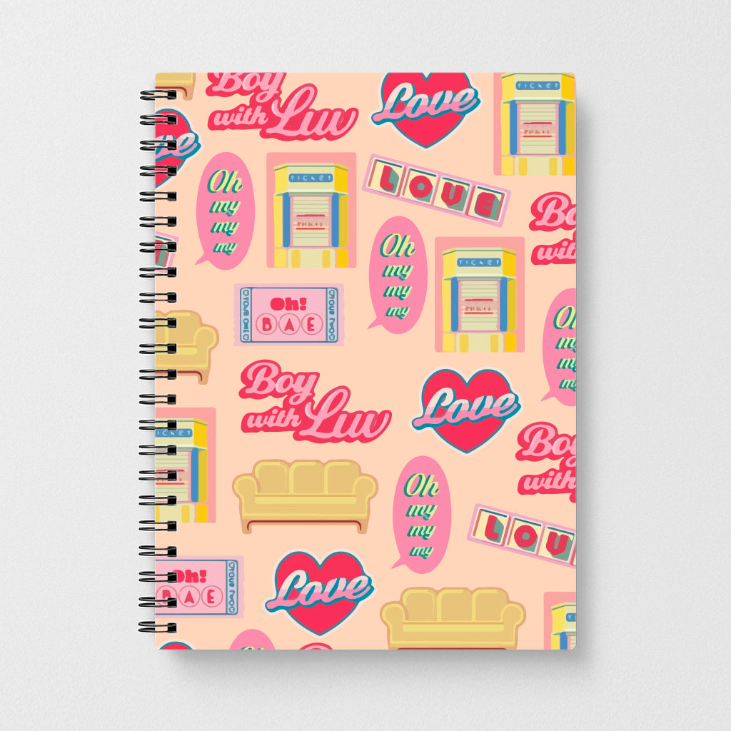 BTS Icon Pattern Notebook
