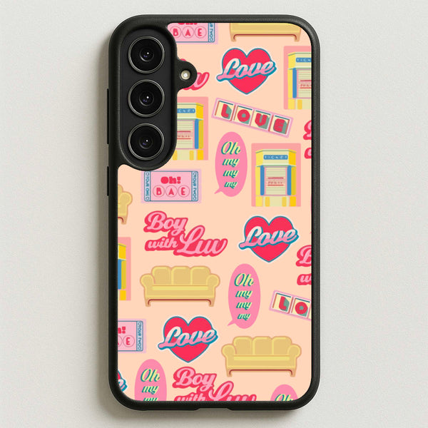 K-Pop Band Icon Pattern Phone Case for Galaxy S25FE