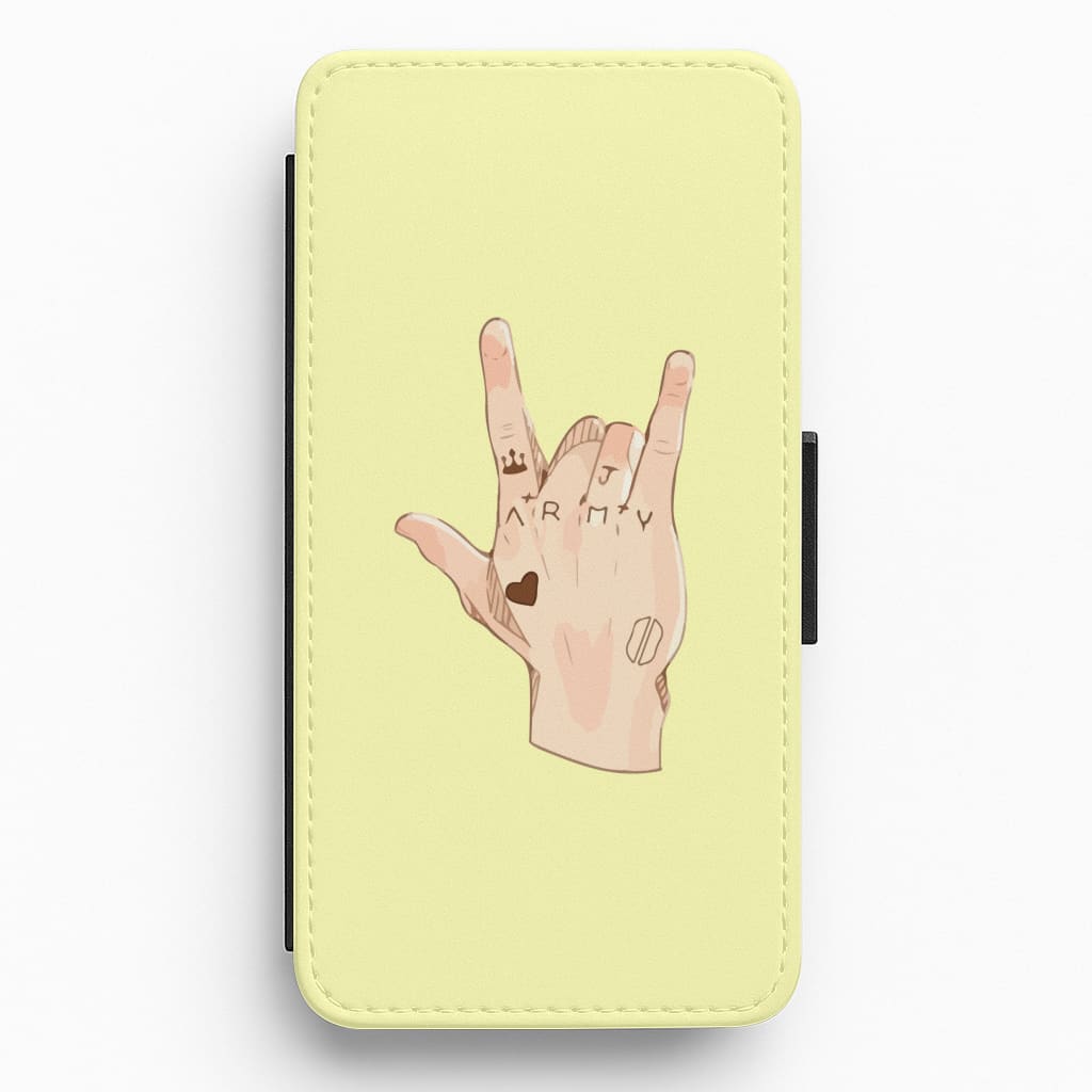 BTS Army Hand Flip / Wallet Phone Case