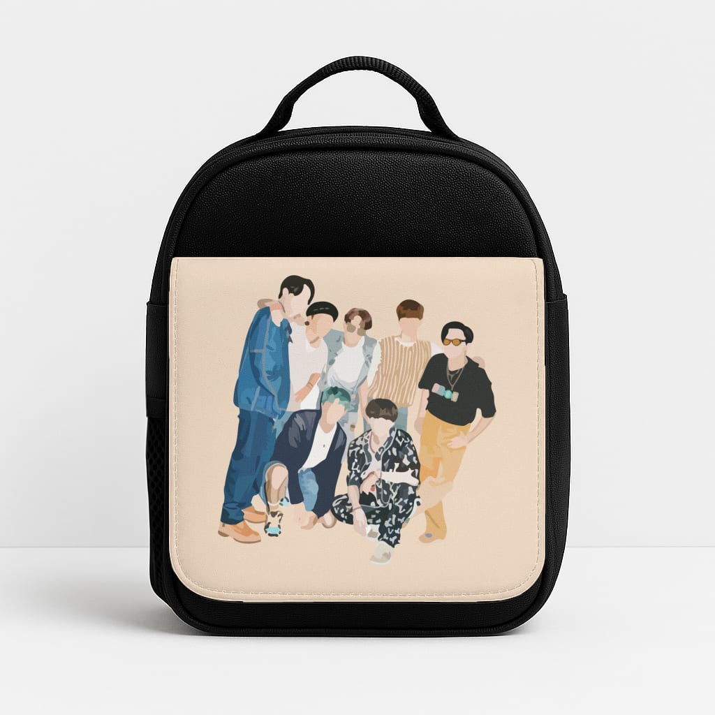Casual K-Pop Band Band Insulated Lunchbox