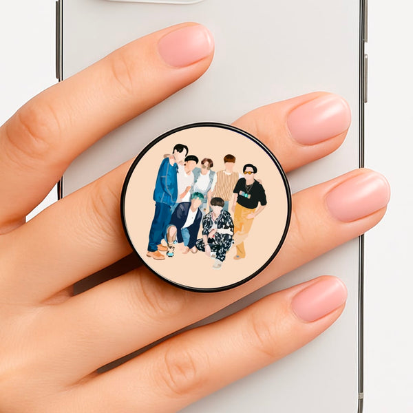 Casual K-Pop Band Band Phone Grip