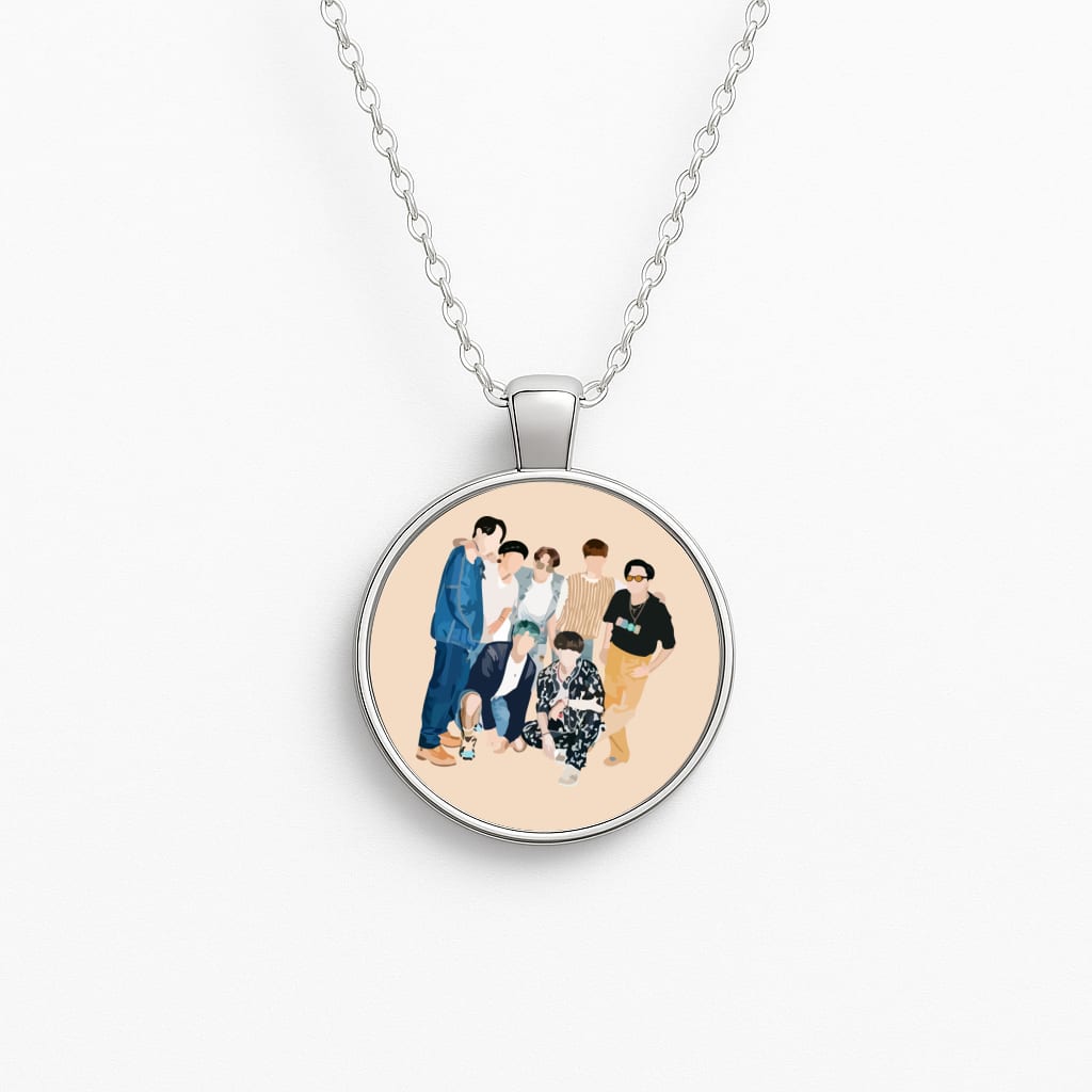 Casual K-Pop Band Band Necklace