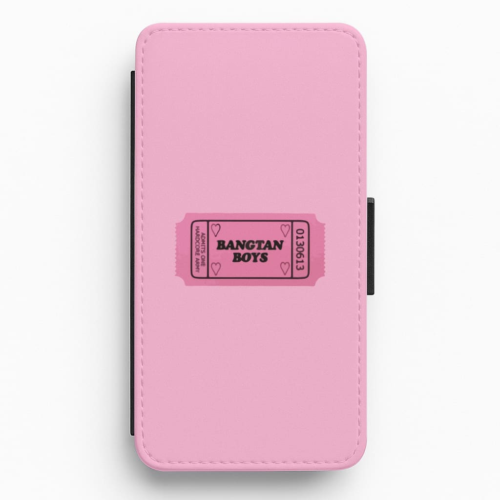 Bangtan Boys Ticket - K Pop Flip / Wallet Phone Case