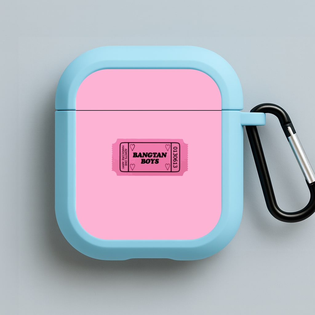 Bangtan Boys Ticket - K Pop Blue AirPods Case