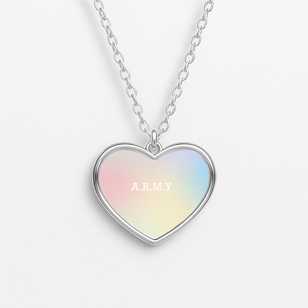A.R.M.Y - K Pop Heart Necklace