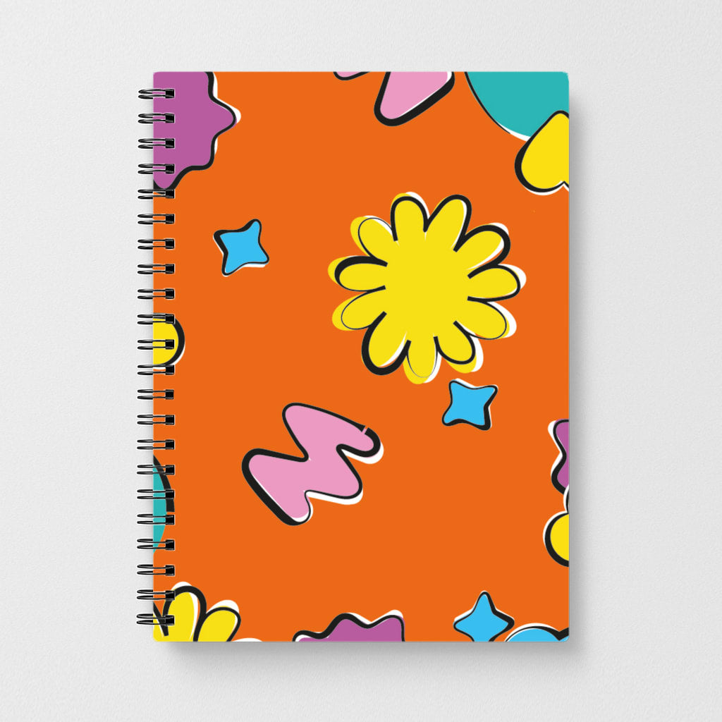 K-Pop Band Flowers Patterns Notebook