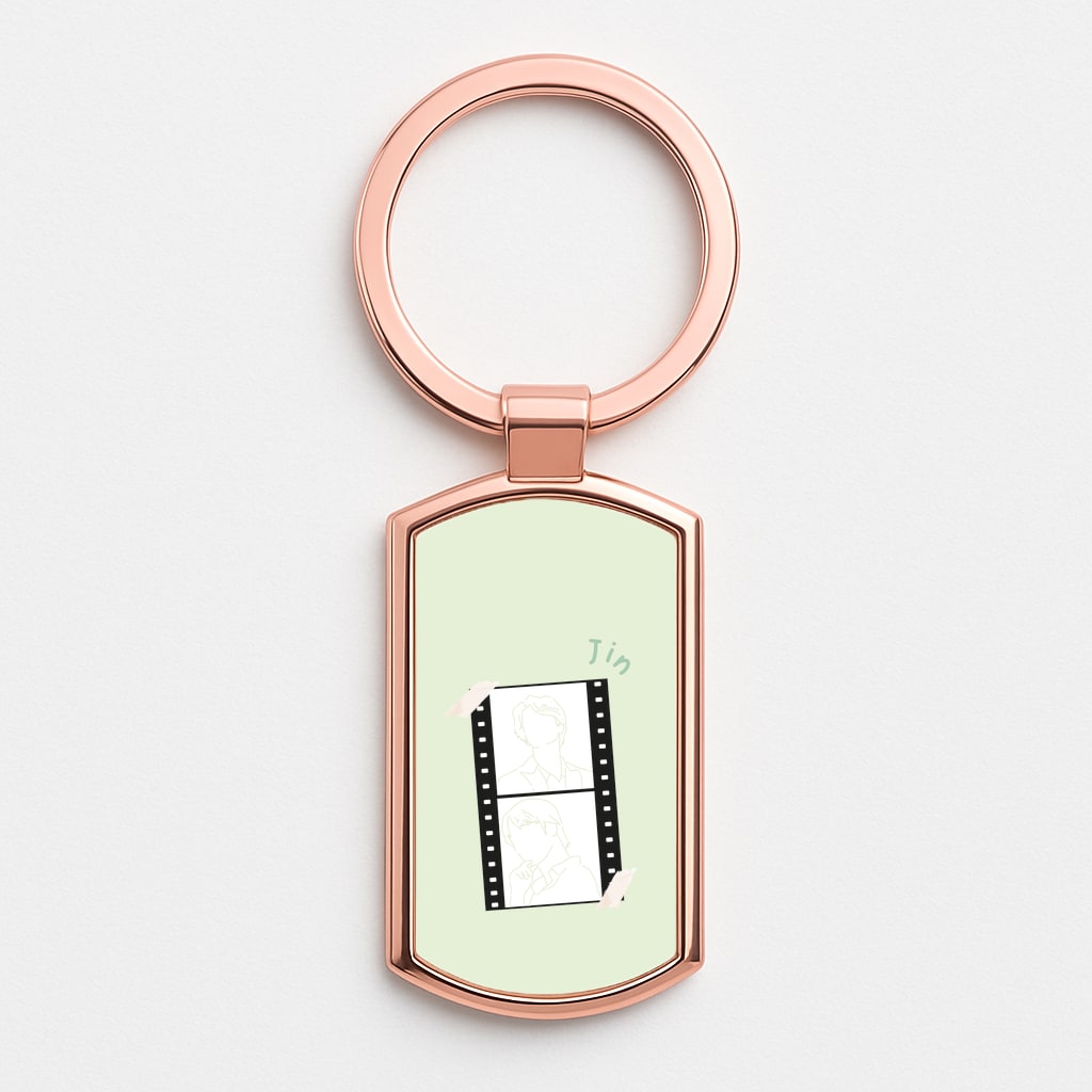 Jin - BTS Rose Gold Keyring