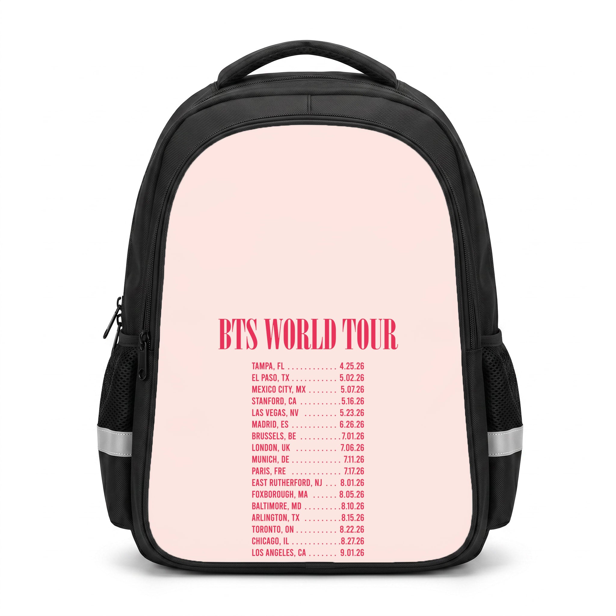 K-Pop Band World Tour List 2026 Backpack