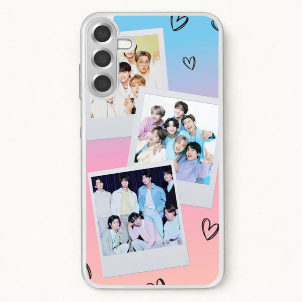 K-Pop Band Polaroid Collage Phone Case for Galaxy A57