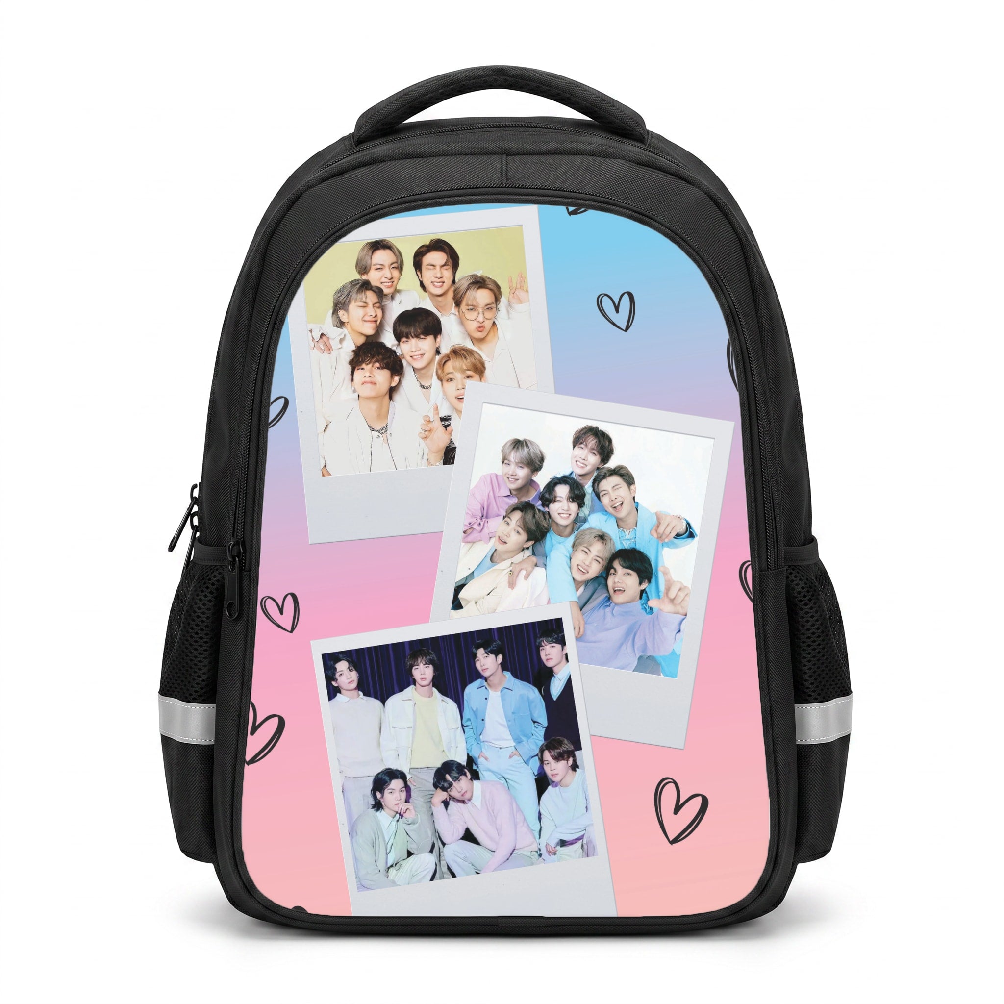 K-Pop Band Polaroid Collage Backpack