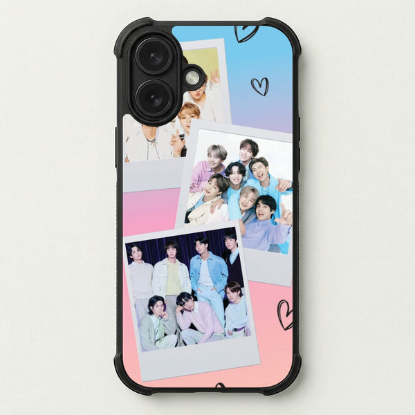K-Pop Band Polaroid Collage Phone Case — Bumper case