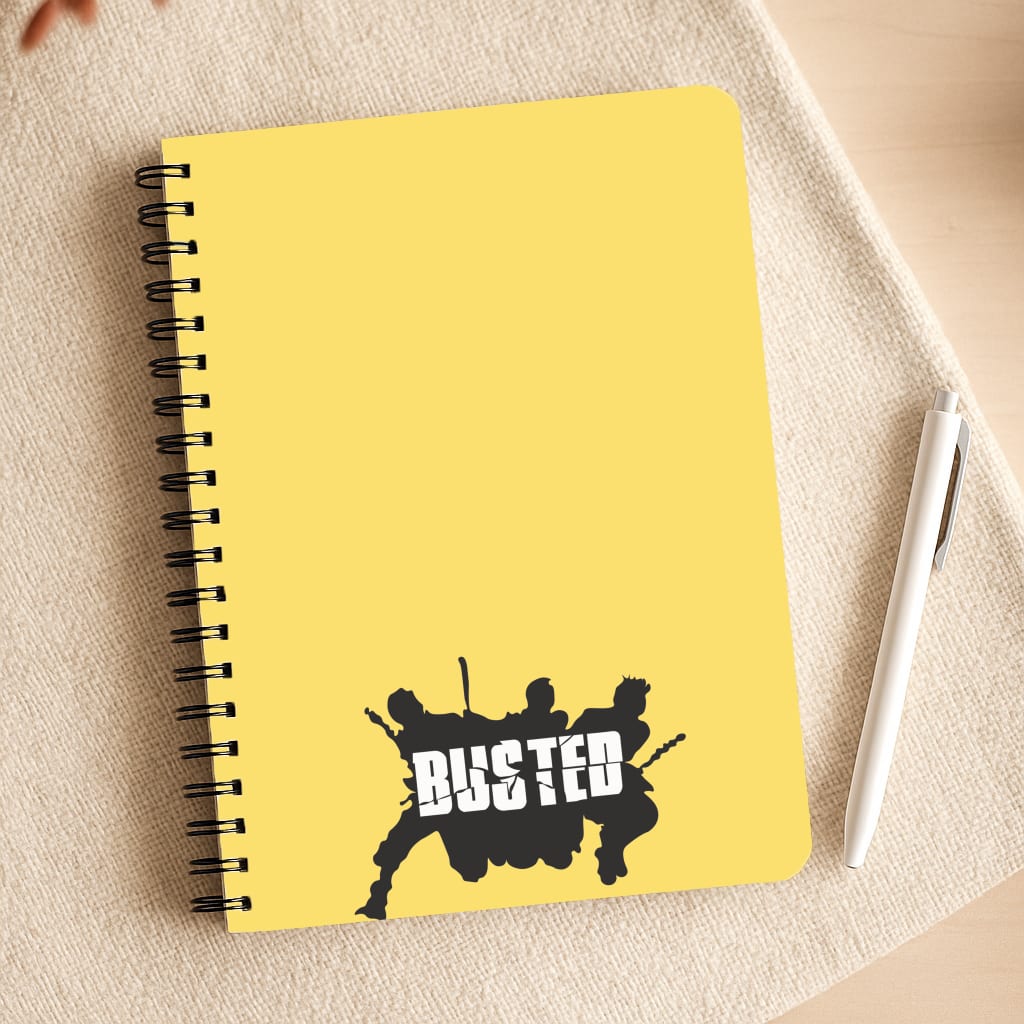 Splatter Text - Bust Band Notepad