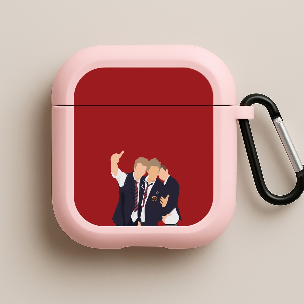 School Clothes - Bust Band Pink AirPods Case