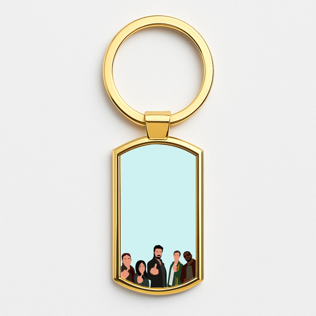 The Boys Gold Keyring