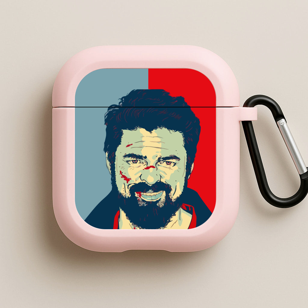 Billy Butcher Face Pink AirPods Case