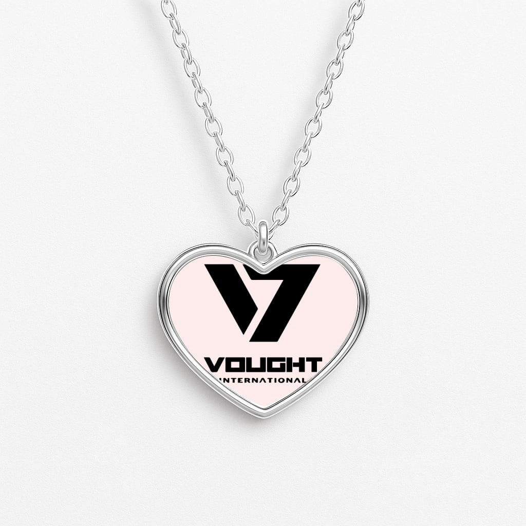 Vought Logo Heart Necklace