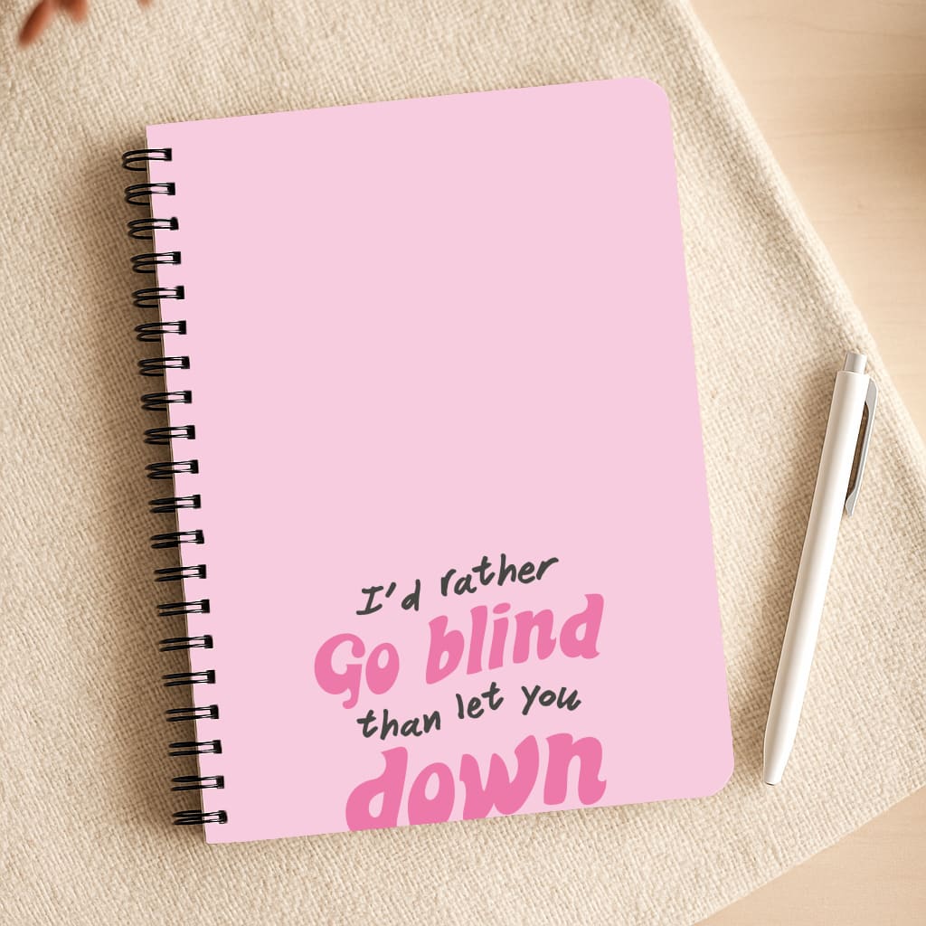 I'd Rather Go Blind Notepad