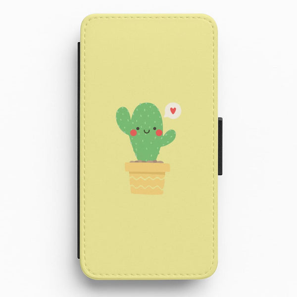 Cute Cactus Flip / Wallet Phone Case