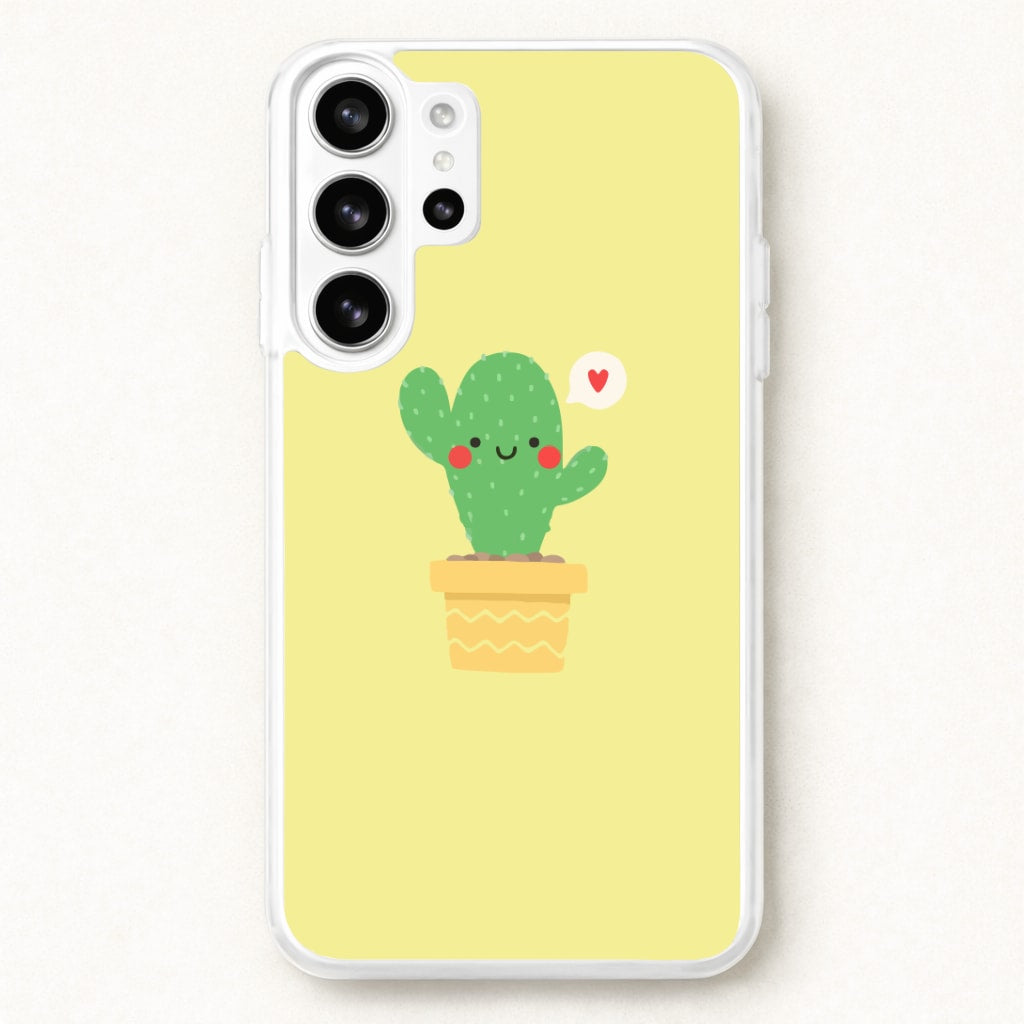Cute Cactus Phone Case for Galaxy S26 Ultra