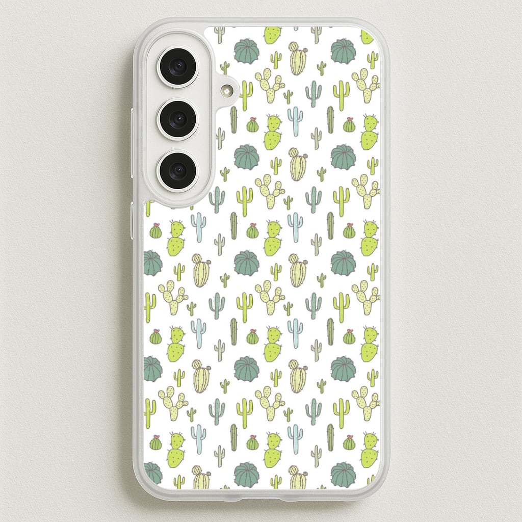 Cactus Pattern Phone Case for Galaxy S25FE