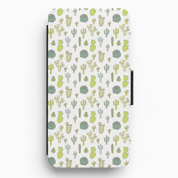 Cactus Pattern Flip / Wallet Phone Case