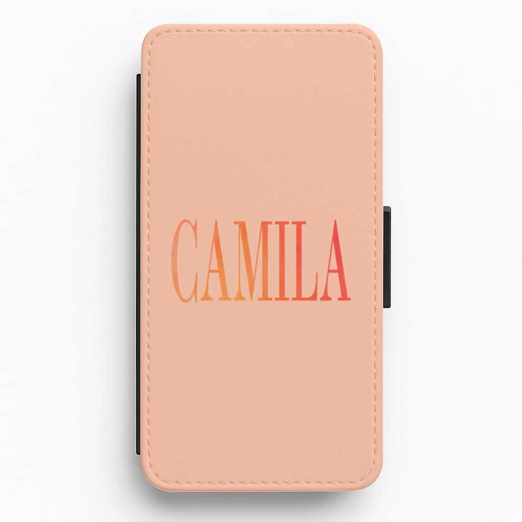 Camila Cabello Orange Flip / Wallet Phone Case