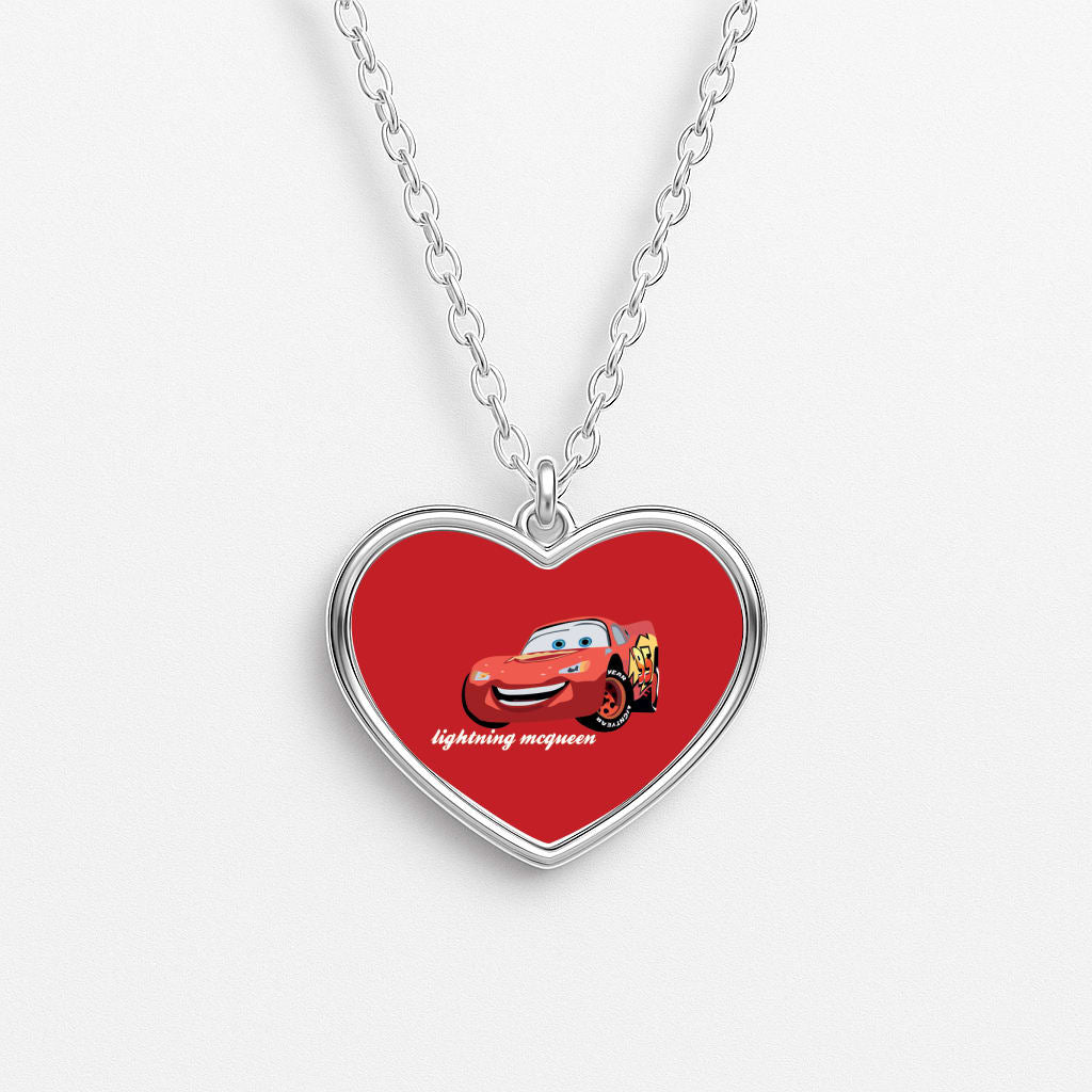 Lightning - Cars Heart Necklace