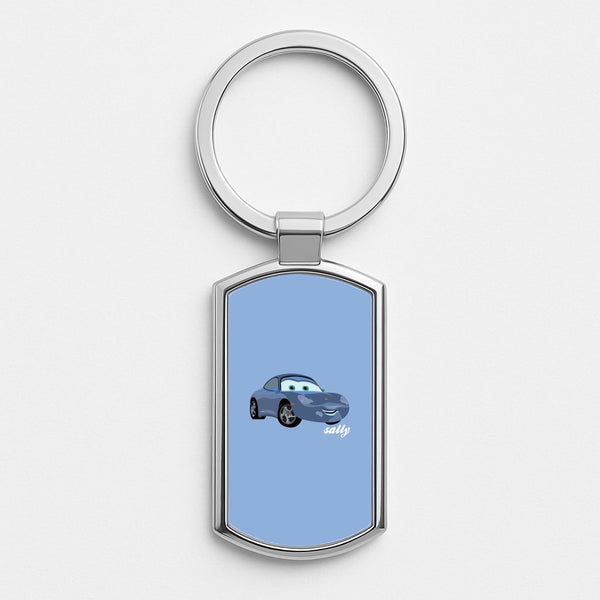 Sally - Cars Silver Keyring