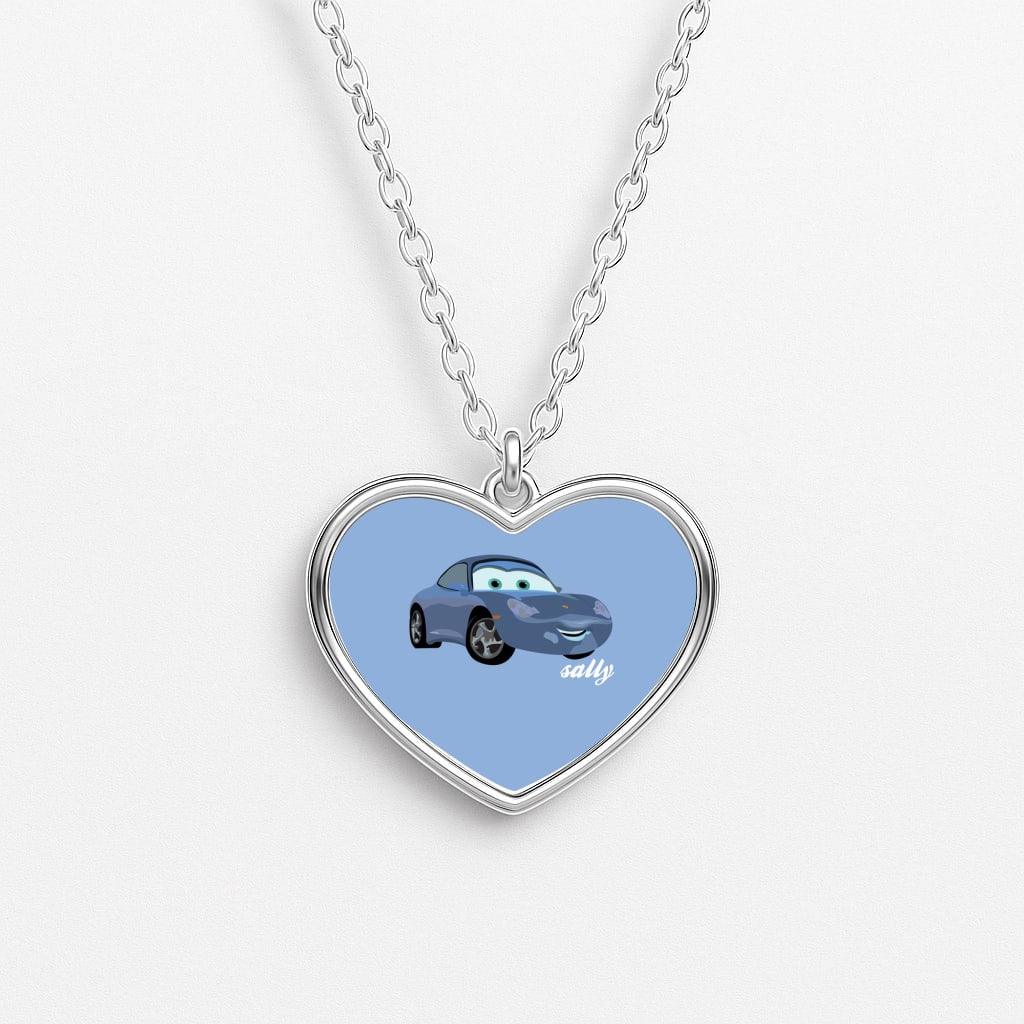 Sally - Cars Heart Necklace