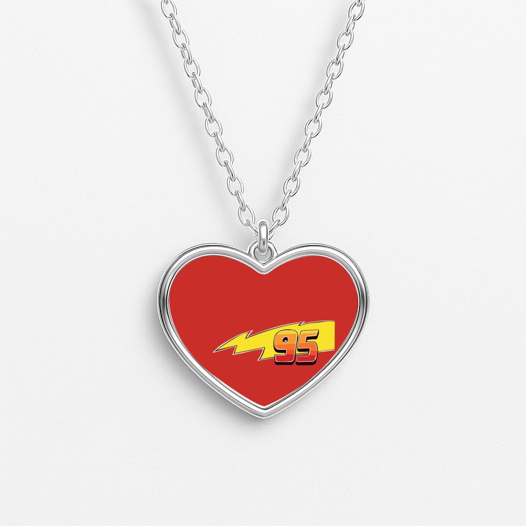95 - Cars Heart Necklace
