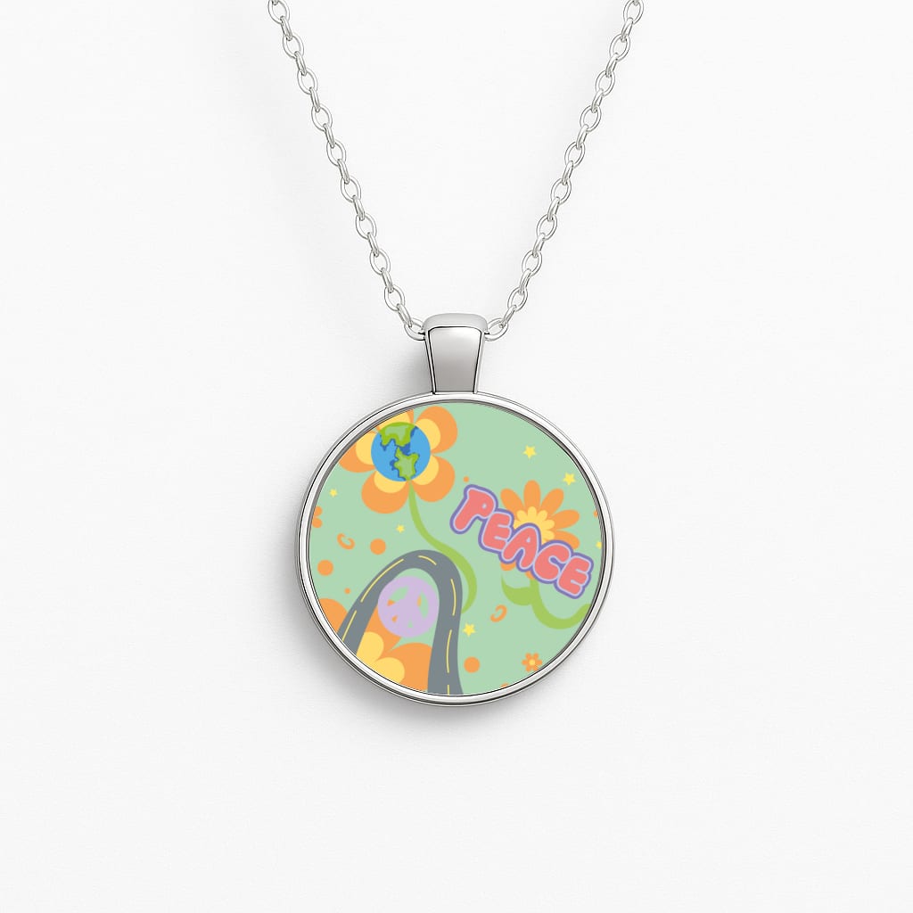 Peace - Cars Circle Necklace
