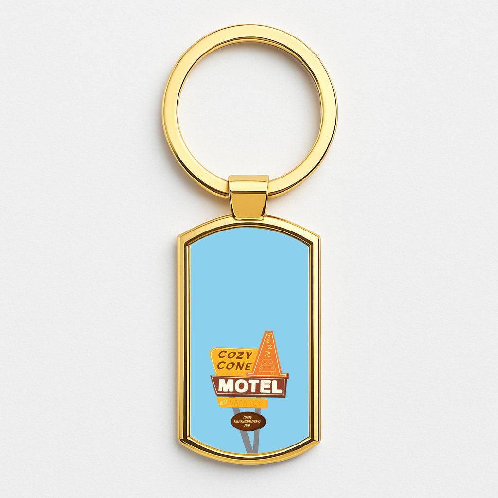 Cozy Cone Motel - Cars Gold Keyring