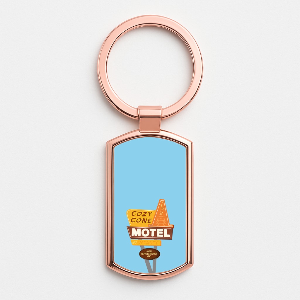 Cozy Cone Motel - Cars Rose Gold Keyring