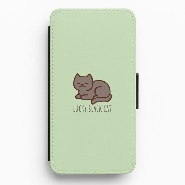 Lucky Black Cat - Cats Flip / Wallet Phone Case