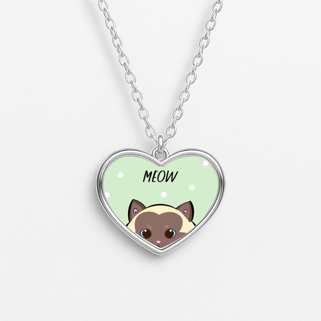Meow Green - Cats Necklace