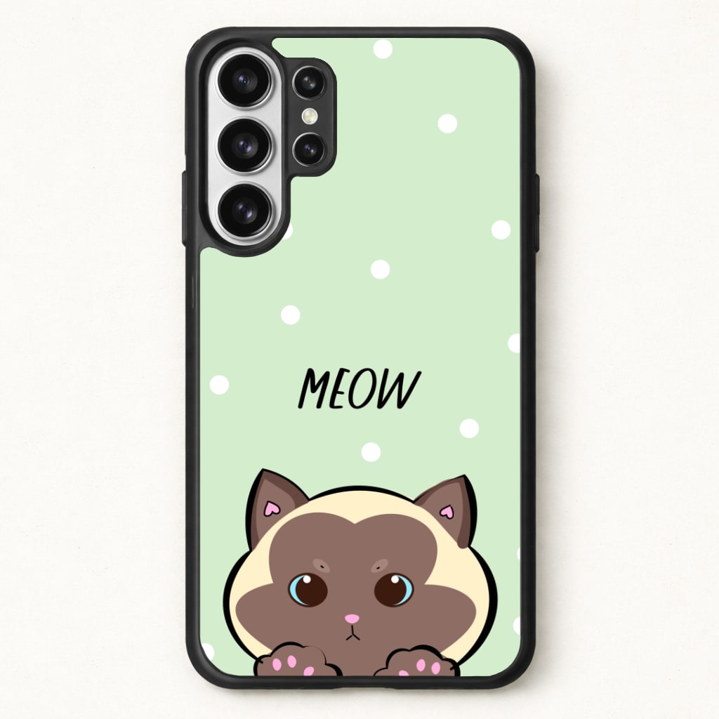 Meow Green - Cats Phone Case for Galaxy S26 Ultra