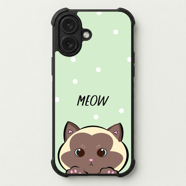 Meow Green - Cats Phone Case — Bumper case
