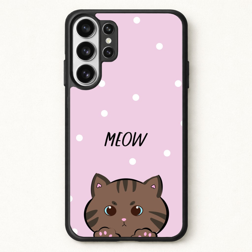Meow Purple - Cats Phone Case for Galaxy S26 Ultra