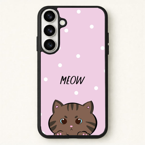 Meow Purple - Cats Phone Case for Galaxy S26