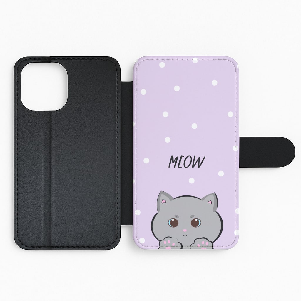 Grey Kitty - Cats Flip Phone Case