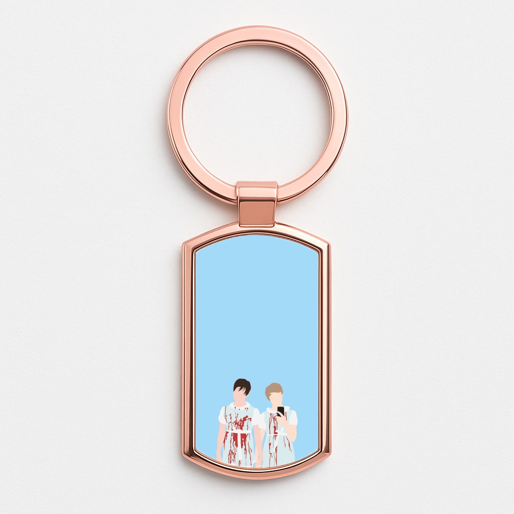 Halloween - S & C Rose Gold Keyring