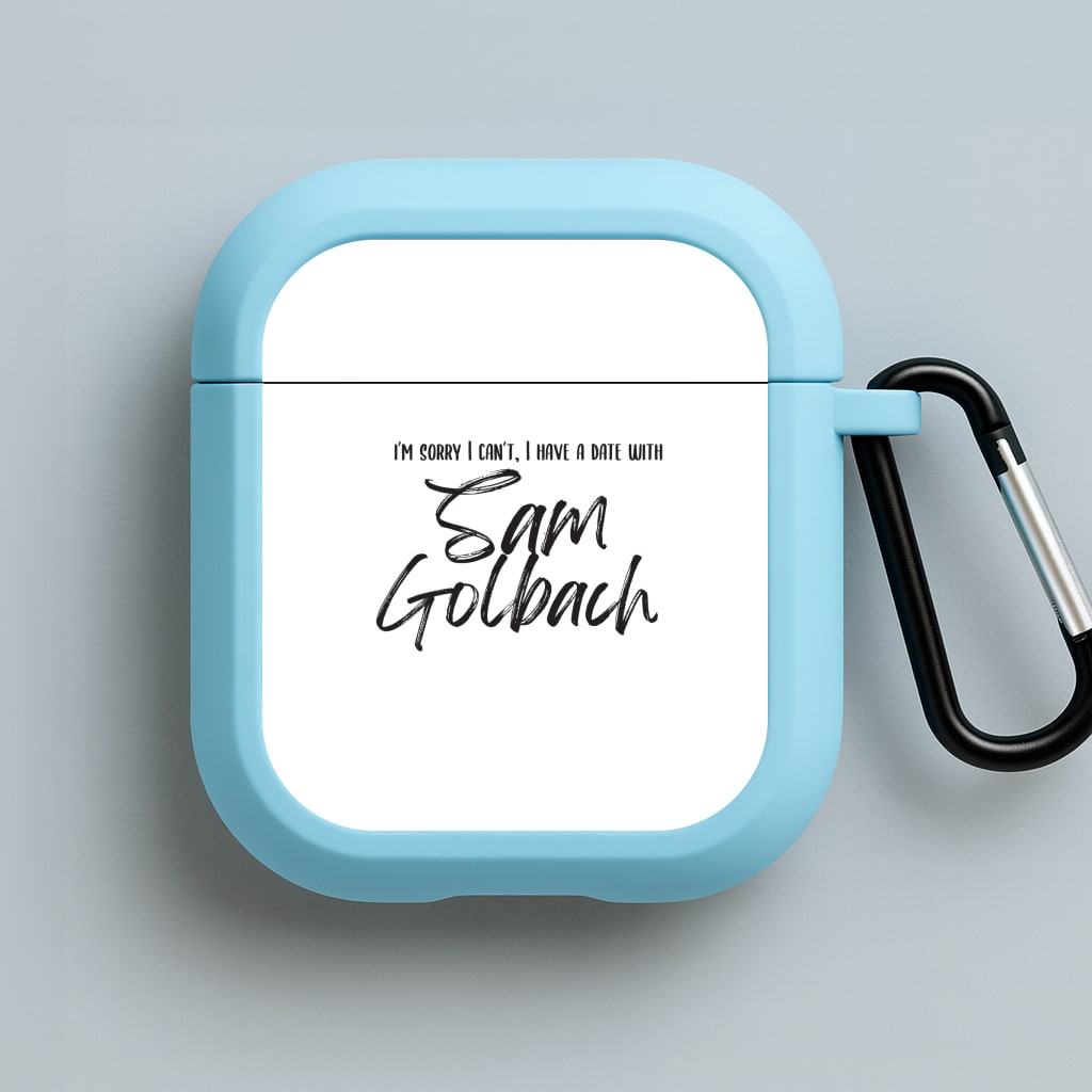 Date With Sam - S & C Blue AirPods Case